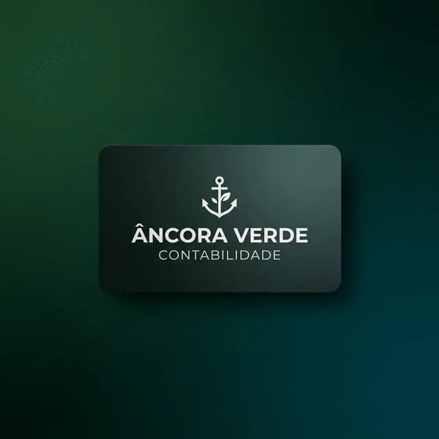 Peça de marca do projeto Âncora Verde Contabilidade.