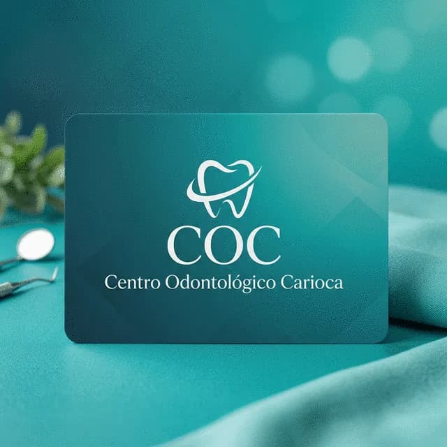 Peça de marca do projeto Centro Odontológico Carioca.