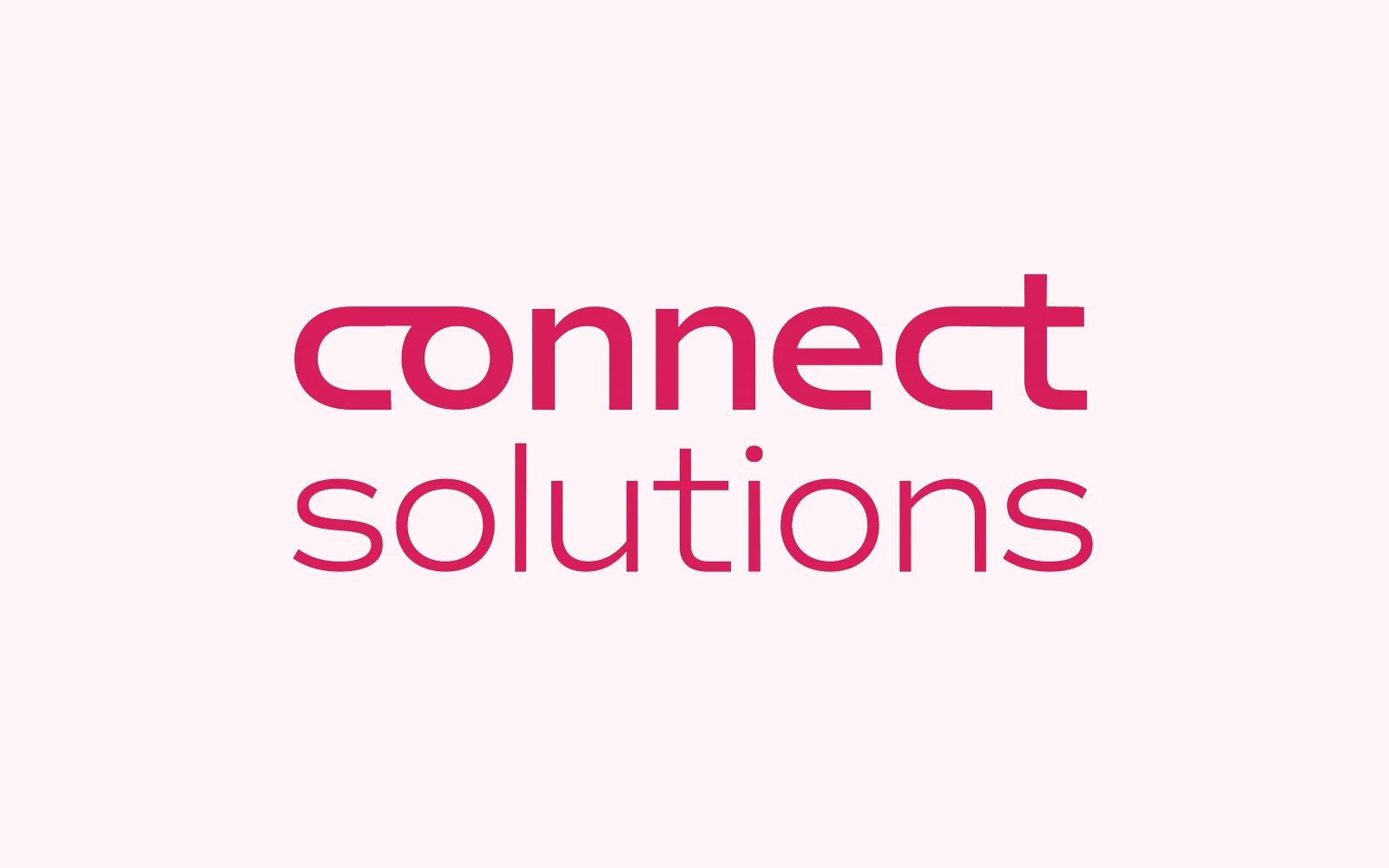 Peça de marca do projeto Connect Solutions.