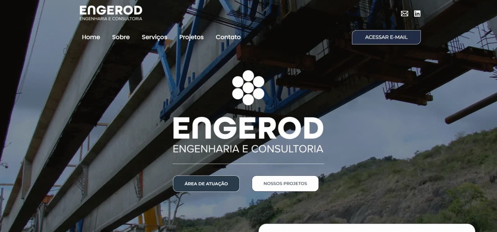 Peça de marca do projeto Engerod Engenharia.