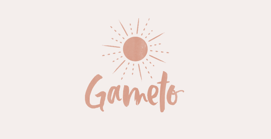 Peça de marca do projeto Gameto.
