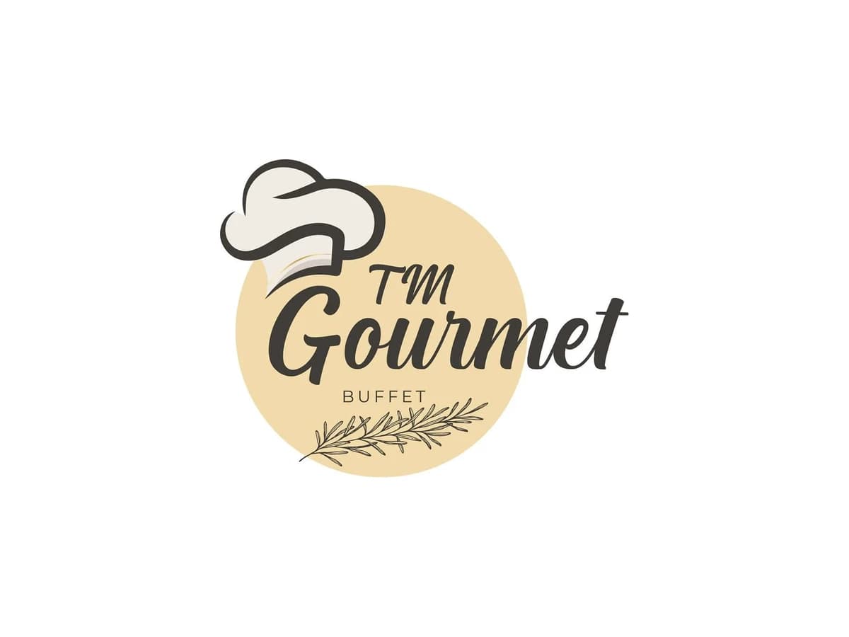 Peça de marca do projeto TM Gourmet Buffet RJ.