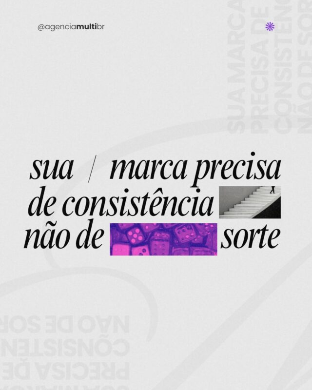 Postar uma vez ou outra esperando mil curtidas é apostar na sorte 🍀
Construir uma presença sólida, com estratégia e intenção, é o que transforma seu perfil em uma marca que vende.

💡 Likes são bons, mas reconhecimento e resultado vêm da constância — não do acaso.
Sua comunicação tá mais pra jogo de azar ou pra plano de ação?