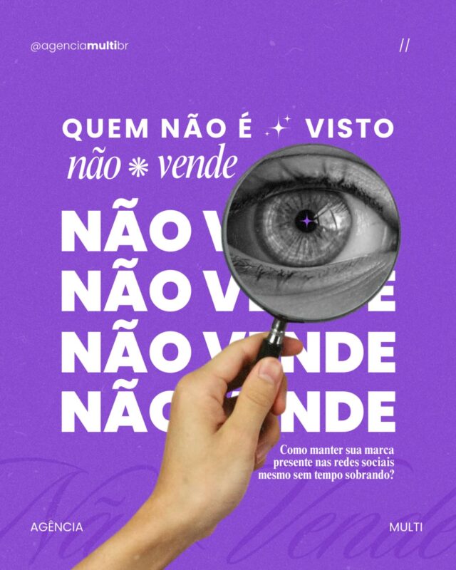 Você já sabe: pra vender, precisa aparecer.
Mas quando o tempo é curto, o conteúdo vira a primeira coisa a ser deixada de lado.

E aí sua marca some. O engajamento despenca. E os clientes também.

👉 A boa notícia? Você não precisa dar conta de tudo.
Deixa o conteúdo com a Multi! A gente cuida da estratégia, criação e publicações, enquanto você foca no que faz de melhor: atender e crescer.

📲 Fala com a gente no link da bio!